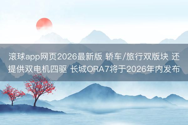 滚球app网页2026最新版 轿车/旅行双版块 还提供双电机四驱 长城ORA7将于2026年内发布