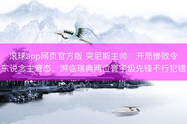 滚球app网页官方版 突尼斯主帅：开局惨败令东说念主窘态，濒临瑞典两位寰宇级先锋不行犯错